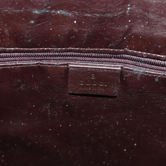 GUCCI Bamboo Hand Bag Leather Black Gold 001 001 - Picture 16 of 16